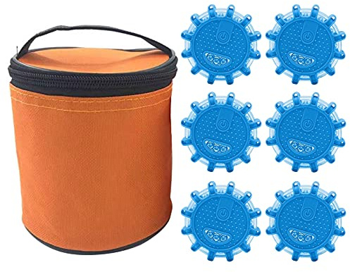 Bseical Gyrophare LED Orange,Éclairage De Secours Multifonction Voyant D'avertissement,Balise De Signalisation Lumineuse,Lampe Stroboscopique Voiture,Urgence Disque Balise,eclairage Durgence Voiture