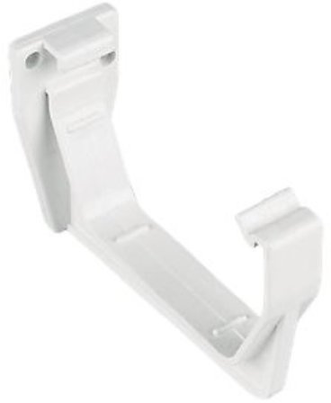 Marshall Tufflex White Square Guttering and Downpipe - Gutter and Pipe Fittings - Gutter Bracket