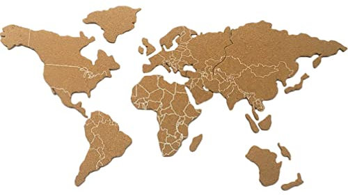 1 Set Korktafel Weltkarte Selbstklebende Korktafel Kontinente Selbstklebende Korkpinnwand Kork-Nachrichtentafel/798