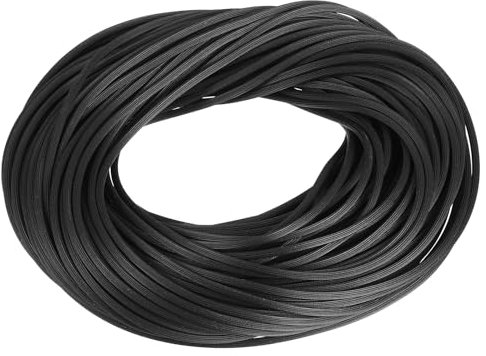 QUARKZMAN Fenstersplint, 0,12x100FT Runder Fensterschirm-Reparatur-Splint für den Austausch von Tür- und Fensterschirmen, Schwarz