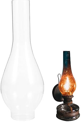 öllampenkamin Petroleumlaterne 5,1 cm Sockel Und 24,6 cm Höhe öllampenkugel Klares Glas Hitzebeständig öllampenteile Ersatz öllaterne Für öl