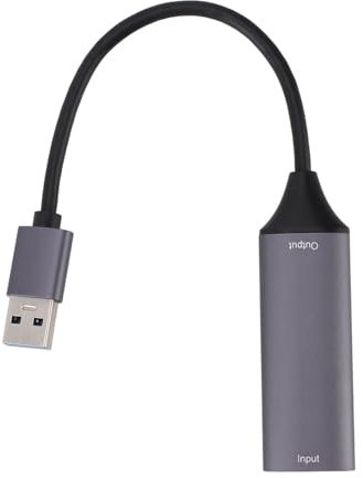 Video-Grabber-Karte, Tragbare, Leichte Videoaufnahmekarte aus Aluminiumlegierung für Videokonferenzen (USB3.0)