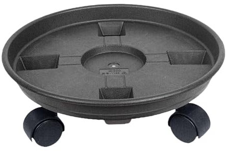 Colcolo Porte Plante a roulettes, Support de Pot de Fleurs à Roues, Support Roulant Plantes, Plateau pour Plantes, Support pour Plante avec Roue pour D'intérieur et D'extérieur Balcon, Jardin, 36CM