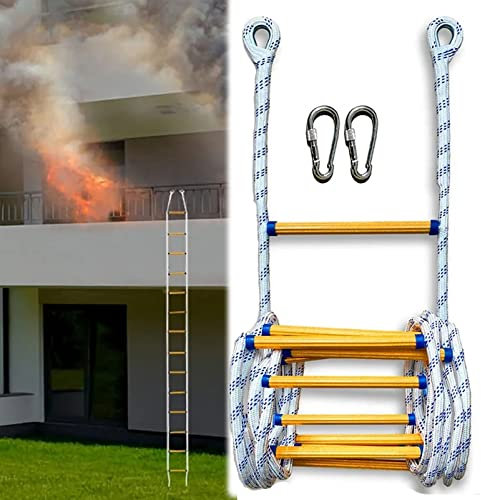 PNAJFUEL Seilzugleiter,Sicherheitsleiter Notfall Flucht Seilzugleiter/32Ft/10M