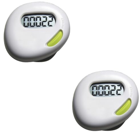 OSOLADY 2pcs Sports Pedometer Heart-shaped Precision Step Counter for Fitness Ankle Band Included