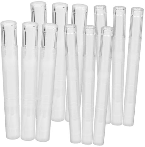 IWOWHERO 12pezzi Penna Per Cuticole Vuota Contenitori Trasparenti Per Oli Nutrienti e Smalti Pratico e Leggero Per Manicure Art Design e Riutilizzabile