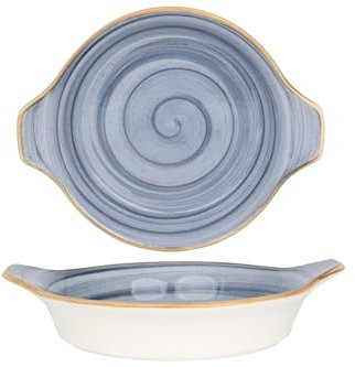 Bonna Placa de servicio - Aura Dusk - Porcelana - 20 cm - juego de 2