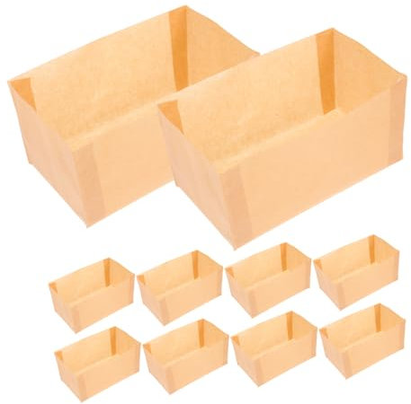 COLLBATH 50piezas Molde De Papel Para Hornear Pan Antiadherente Desechable Forros Para Moldes De Pan Unidades Para Pasteles Tostadas Suministros Para Hornear