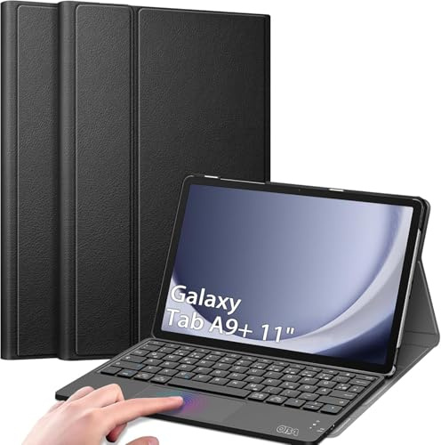 OBA Tastiera Bluetooth 5.0, 108 Tasti, Compatibile con PC/MAC/iPad/iPhone, Batteria 40 Ore, Nero Compatibile Samsung tab a9 plus e tablet fino a 11 pollici