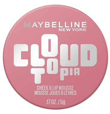 Maybelline New York Blush and Lip, Cloudtopia Blush Cheek & Lip Mousse, For Up to 14 Hour Cheek Colour, Resists Sweat, Transfer and Creasing, Shade 8 Enchanted Mauve