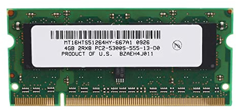 Qusedwey 4GB DDR2 Laptop RAM 667Mhz PC2 5300 SODIMM 2RX8 200 Pin per Laptop Memory