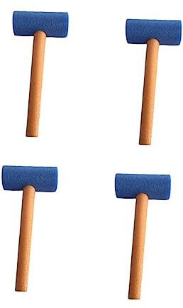 Toyvian 4stücke Spielzeughammer für Junge Mädchen aus Umweltfreundlichem Epe Selbstmontierbar Leicht und Tragbar zum Spielen Zufällige Farbe