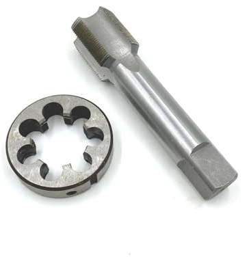 Filiera filettata, Filiera metrica, Filiera filettata, 1 set M28 x,5 mm HSS Maschi for filettatura a mano destra for lavorazione di utensili