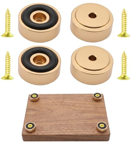 4 Pcs Brass Chopping Board Feet with Non-Slip Pads, Chopping Board Feet