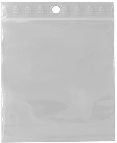 lot de 500 Sachets 90 x 100 mm fermeture zip Transparent. Sachet fermeture zip 9 x 10 cm 50u sac plastique compatible alimentaire et congélation de marque UNIVERS GRAPHIQUE REF UGZ90100