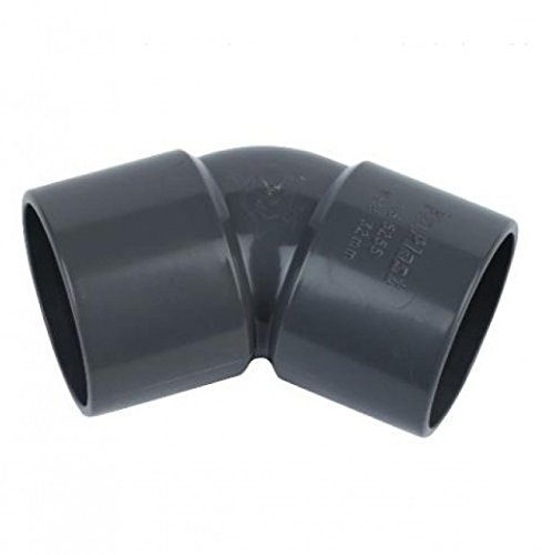 FLOPLAST Solvent Grey 135 Degree 50mm (56mm) Waste Bend - Bag of 2