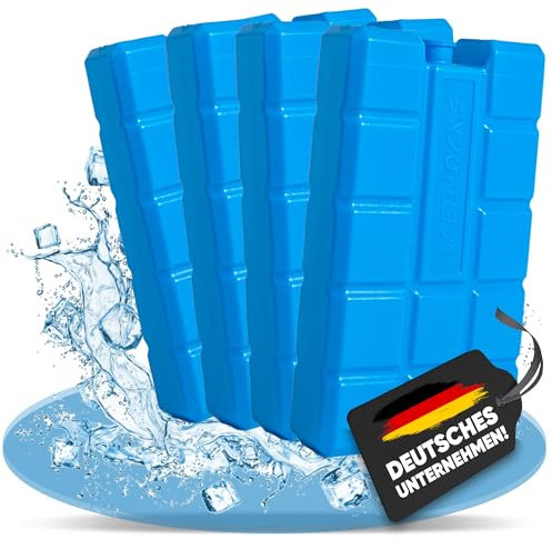 NEMT 4 Stück 400 ml Kühlakkus Kühlelemente für Kühltasche oder Kühlbox bis 20 h Kühlpack Kühlakku