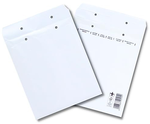 200 Stück Luftpolsterumschläge in weiss - 6/F (240 x 350) - Luftpolstertaschen Versandtaschen - elb-verpackungen