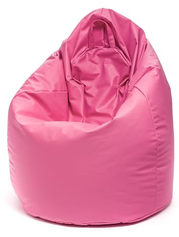Ecopuf Sitzsack aus Kunstleder mit Füllmaterial EPS Perlen, etterfest Sofa XXL Kindersessel Erwachsene Sessel Hocker Pouf Kinderzimmer Gaming Sitzhocker 85x135 cm