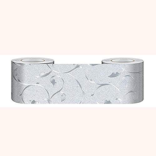 Frise Murale Autocollant Papier Peint Imperméable en PVC Plinthe Cuisine et Salle de Bain Décor Vigne 10cm x 500cm