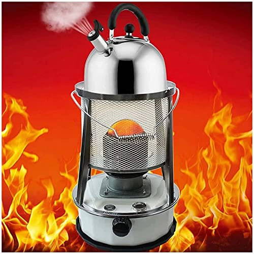 Xrdbfd Tragbare Petroleumofen Für Innenräume, Petroleum Heizung, 360 Grad Umlaufende Heizung, Outdoor-Camping-öl-Paraffin-petroleumheizungen, Leichter Kerosinkocher-Brenner,6Lwhite