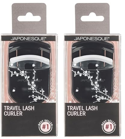 JAPONESQUE Travel Eyelash Curler (Black, 2 Pack)