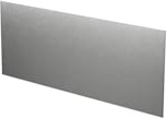 KUNe Edelstahl Spritzschutz, einfache Montage - fleckenfreie Wände, Zubehör für KUNe Edelstahl SOLIDUM Ausgussbecken/Waschtröge, Farbe:Silber, Größe:57.4 x 30 cm