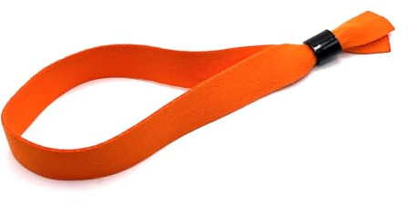 Europaband 50 Stück Stoff Armbänder – ID-Armbänder für Veranstaltungen (Orange)