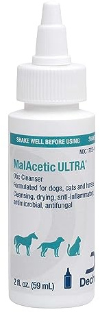 MalAcetic Ultra Otic Cleanser for Dogs, Cats, and Horses, 2 oz