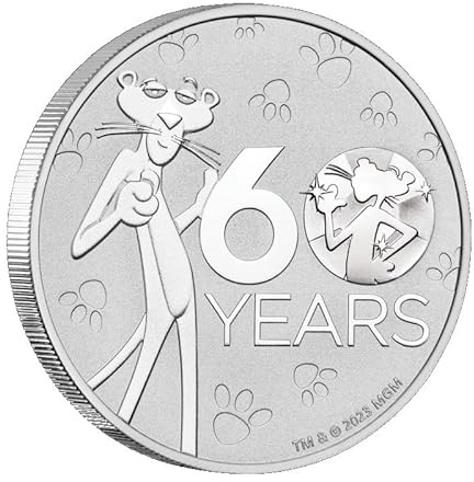 1 unze Silbermünze Rosarote Panther 60. Jubiläum 2024 1 oz Silber Silver coin nur 25.000 Stück