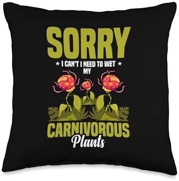 Carnivorous Flower Carnivorous Plant Seeds for Planting Throw Pillow