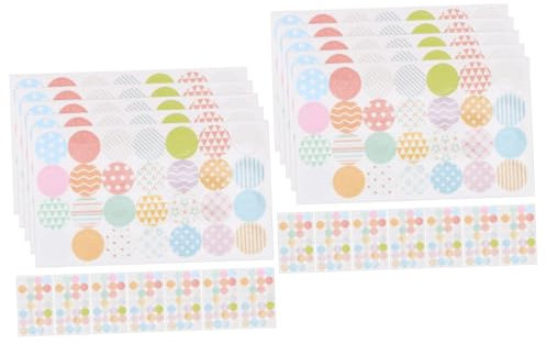 Parliky 2sets Runde Loch Verstärkung Aufkleber Für Papier Binder Kalender Blatt Musik Klebstoff 20 Blätter * 2