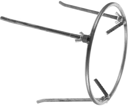 CAXUSD Outdoor Camping Tripod Cast Iron Pot Stand Open Fire Cooking Rack Detachable 25-ring Steel Frame for Campfire Backyard Bbq Cooking Equipment