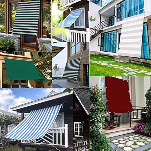 Pali per vele ombreggianti, 2 x 7 m, struttura di protezione UV per patio, terrazza, giardino, piscina, tessuto traspirante, colore crema