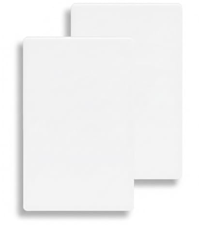 Bates- 1-Gang Screwless Blank Wall Plate Cover, Standard Size, 4.68 x 2.93, 2 Pack, White, Glossy, Child Safe Blank Device Outlet Cover, Polycarbonate Thermoplastic, Heat & Impact Resistant