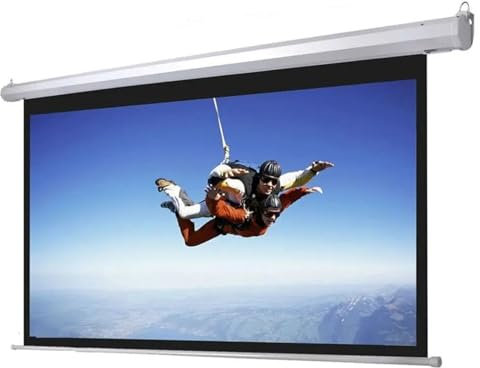 LIPJIA Projector Screen screen Big Cinema Motorized HD Projection Screen 120 Inch 16:9 Matt White 3D Projector Electric Screens With Remote smart home