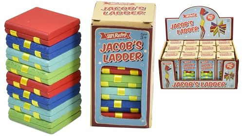 KandyToys Wooden Jacob's Ladder Classic Fidget Toy