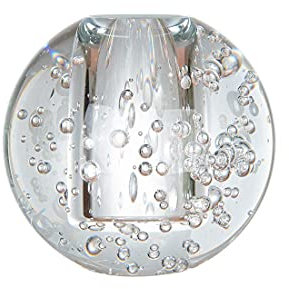 LONGWIN Jarrones de cristal de burbujas para el hogar, florero floral transparente para plantas, fiesta, boda, mesa, centro de mesa, forma de bola