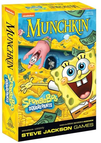 USAopoly , Munchkin: Spongebob Squarepants, Board Game, Ages 10+, 3-6 Players, 60-120 Minutes Playing Time