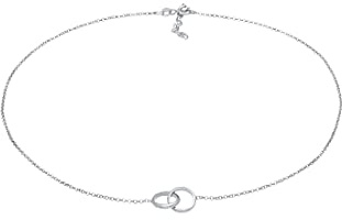 Elli Halskette Damen Choker Kreis Minimal Basic Trend 925 Silber