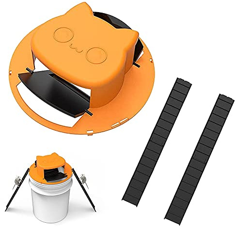 Piège à Souris piège à Rat Automatique Seau piège à Souris Efficace piège à rongeurs Lutte antiparasitaire Jardin Potager, Convient 5 barils gallons (2pc)