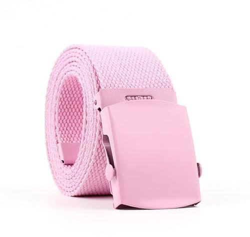 AILIFE Nylon-Gürtelfächer aus Segeltuch, für Jugendliche, bunter Gürtel, dicker langer Stoffgürtel, gestrickter Bund, Unisex