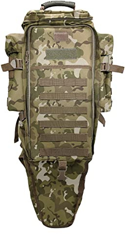 Silfrae Taktischer Gewehrrucksack, lange Gewehrtasche, Molle-Militär-Rucksack für Trekking, Jagd, Camping, Cp, 22 inches (L) x 10.6 inches (W)
