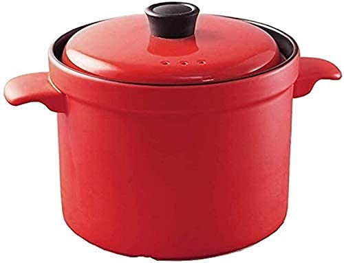 Terrakotta Kochtopf Suppenauflauf Hochtemperaturwiderstand Auflauftopf Mit Deckel Suppentopf Hohe Temperatur Und Große Kapazität (Color : A)