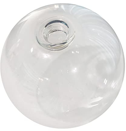 KCO Lighting Clear Glass Globe Shade Replacement Bubble Glass Lampshade Cover for Light Fixtures Wall Sconces Chandelier Pendant Light, 7.9” Diameter