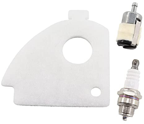 MCHNIC Luftfilter mit Zündkerze Benzinfilter für Dolmar PS-2, PS-3, PS-4, PS-34, PS-36, PS-41, PS-45 Motorsäge für Makita DCS34, DCS4610