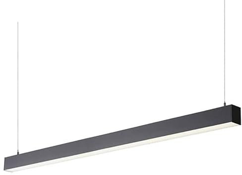 ledbox Lámpara colgante SERK LUMILED, 40W, 120cm, superficie/suspendido, negro, Blanco neutro