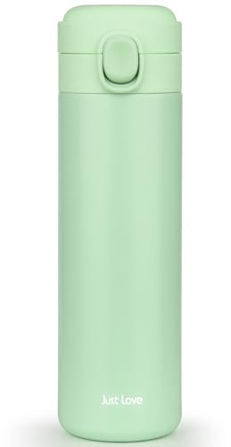 HASAGEI 450ml Travel Mug - Reusable Insulated Cup With Leakproof Lid for Hot and Cold Drinks, Water, Coffee and Tea - Vacuum Stainless Steel