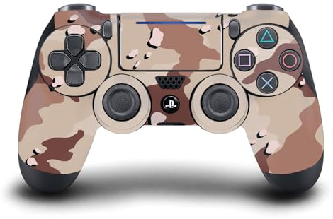 Head Case Designs Brown Camo Camouflage Vinyl Sticker Gaming Skin Decal Cover Compatible With Sony PlayStation 4 PS4 DualShock 4 Controller