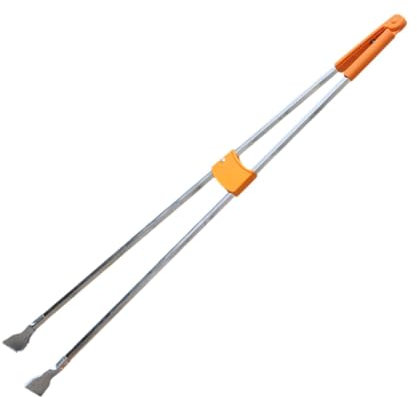 Outils de Ramassage, Outil de Ramassage Des Déchets En Acier Inoxydable pour La Maison, Mâchoire Antidérapante, Ramasseur de Déchets, 85cm Pince Telescopique Pince à Ordures, Tête de fer